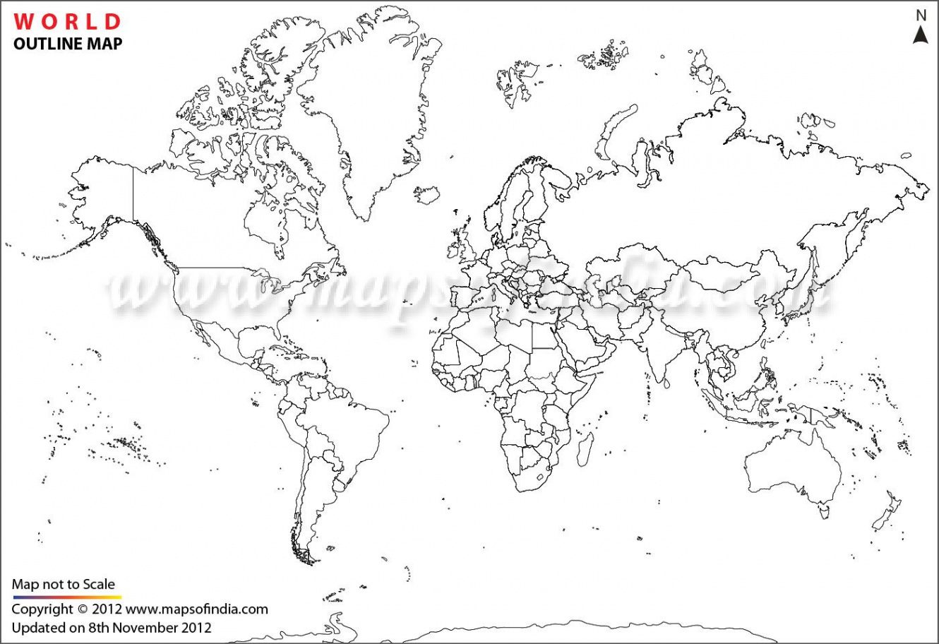 Pin on World map outline