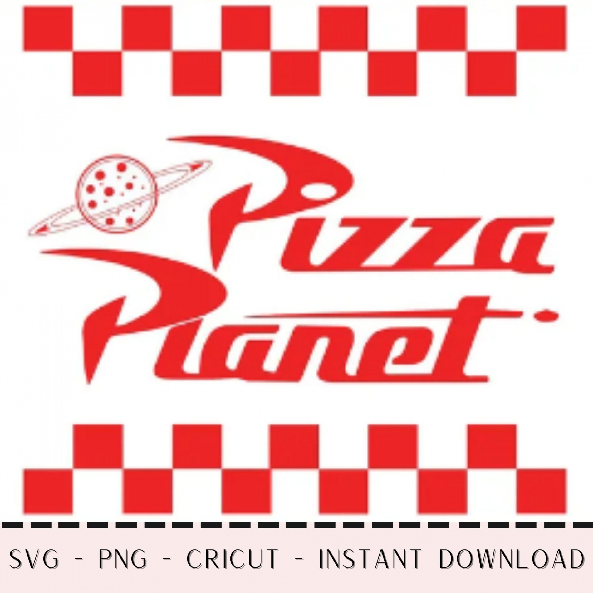 Pizza Planet Downloadable SVG file for Cutting Stencil Template Graphic  Image Craft