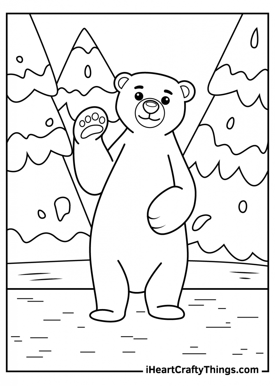 Polar Bears Coloring Pages (% Free Printables)