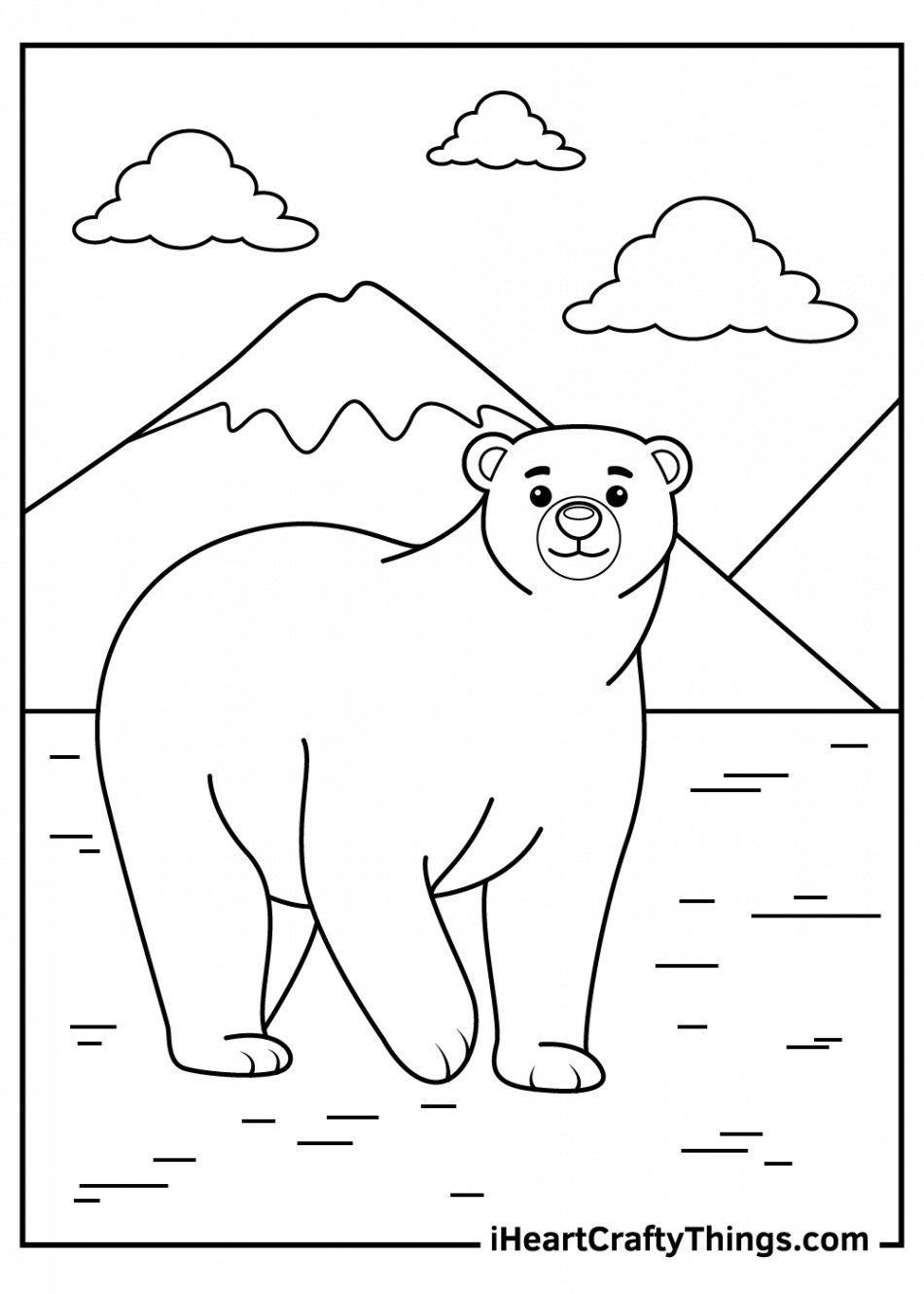 Polar Bears Coloring Pages (% Free Printables)