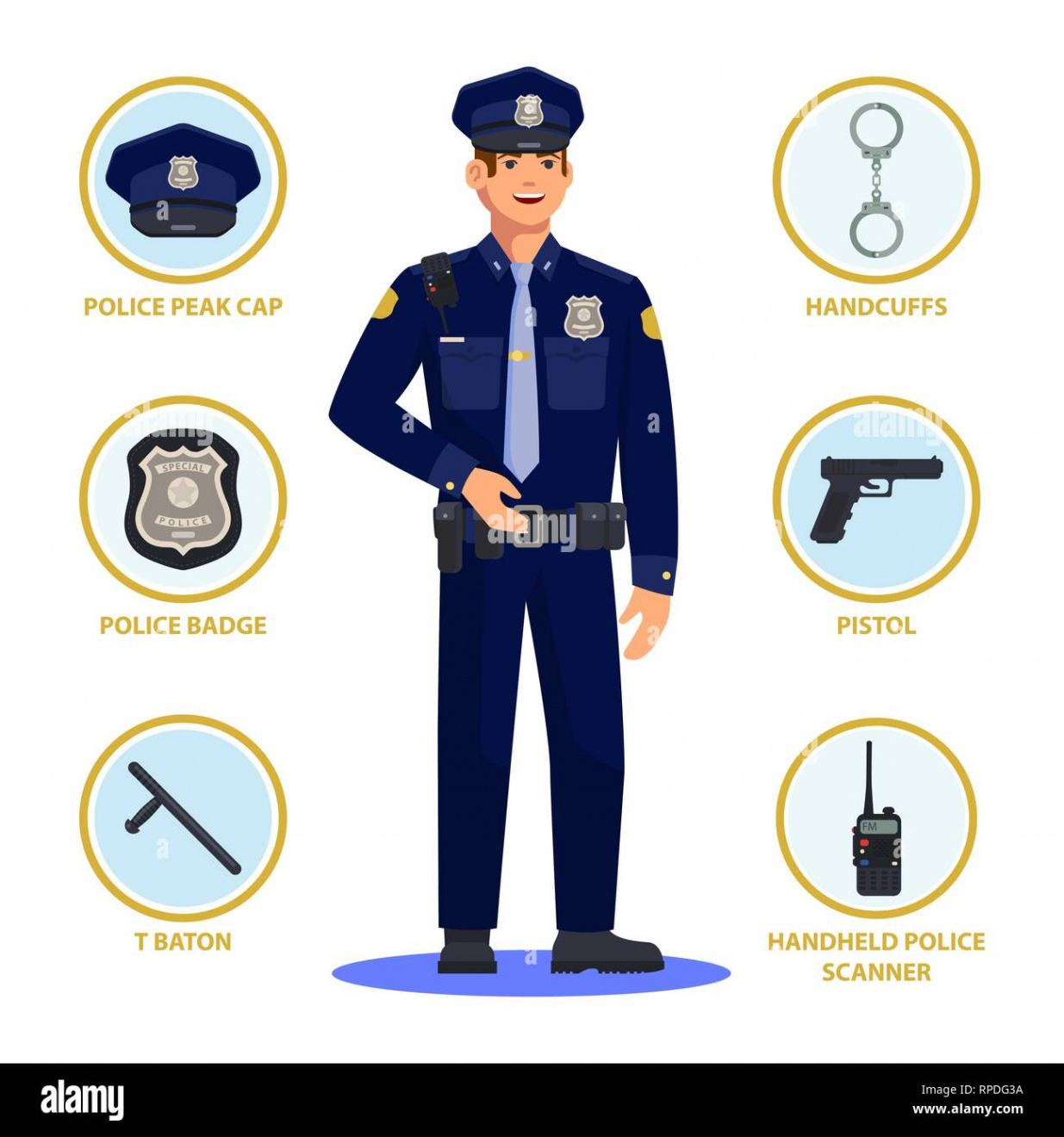 Police cap Cut Out Stock Images & Pictures - Alamy