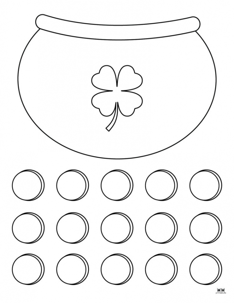 Pot of Gold Templates & Coloring Pages -  Pages  Printabulls