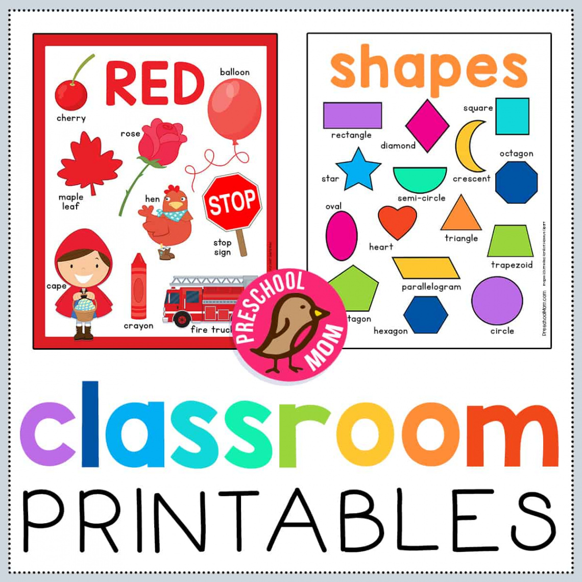 Preschool Classroom Printables - Preschool Mom