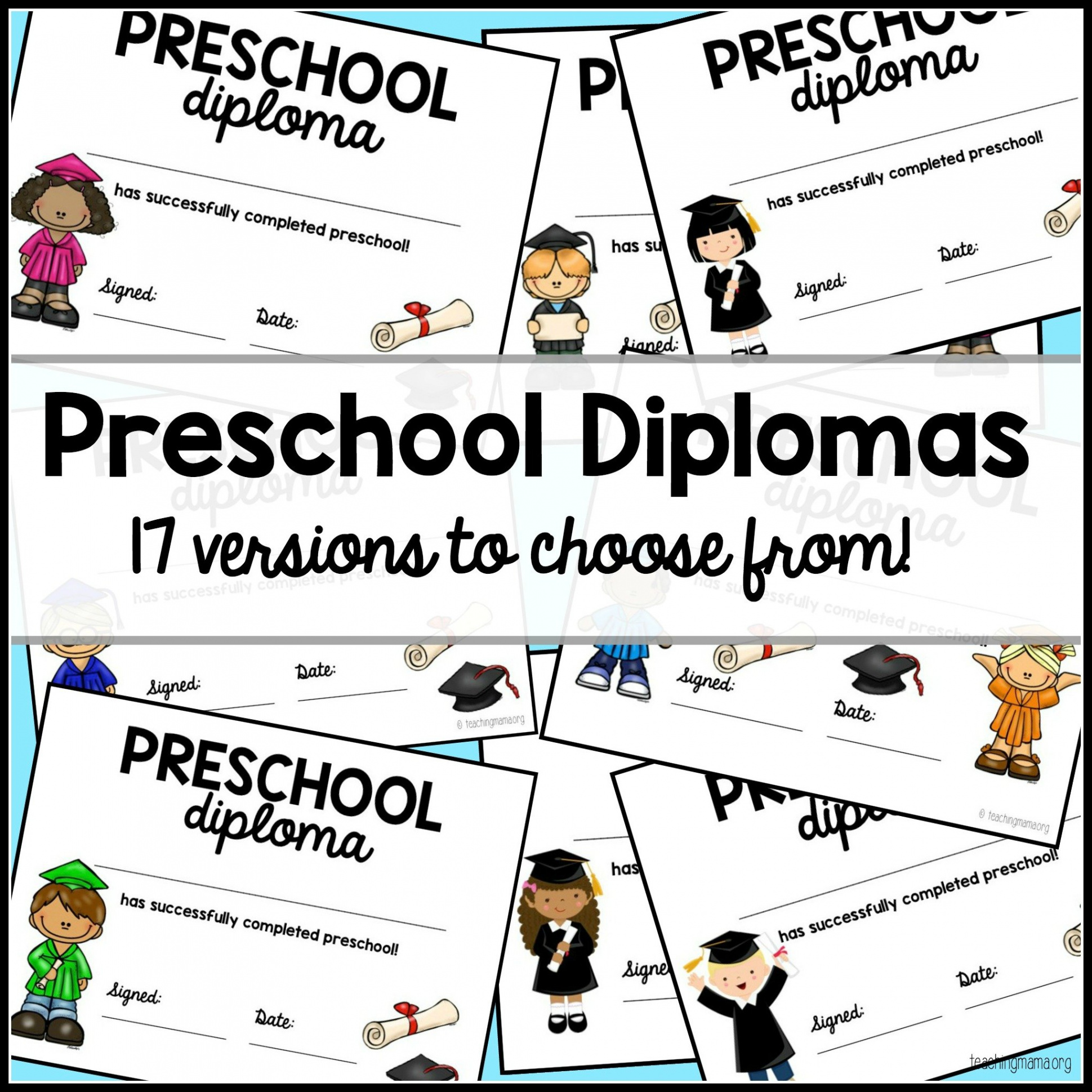 Preschool Graduation Diploma