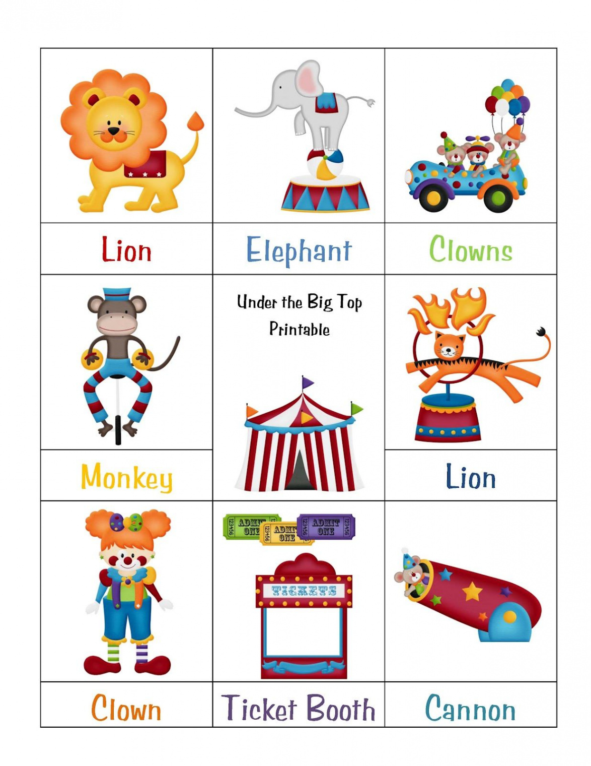 Preschool Printables: Freebie  Circus theme preschool, Preschool