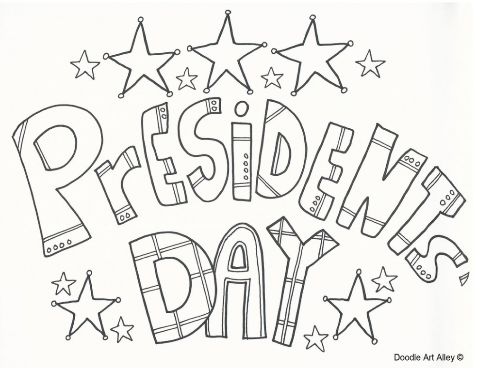 Presidents Day Coloring Pages - DOODLE ART ALLEY