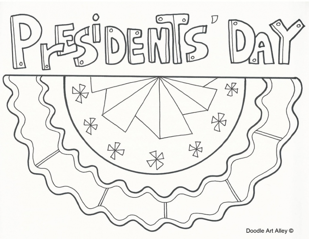 Presidents Day Coloring Pages - DOODLE ART ALLEY