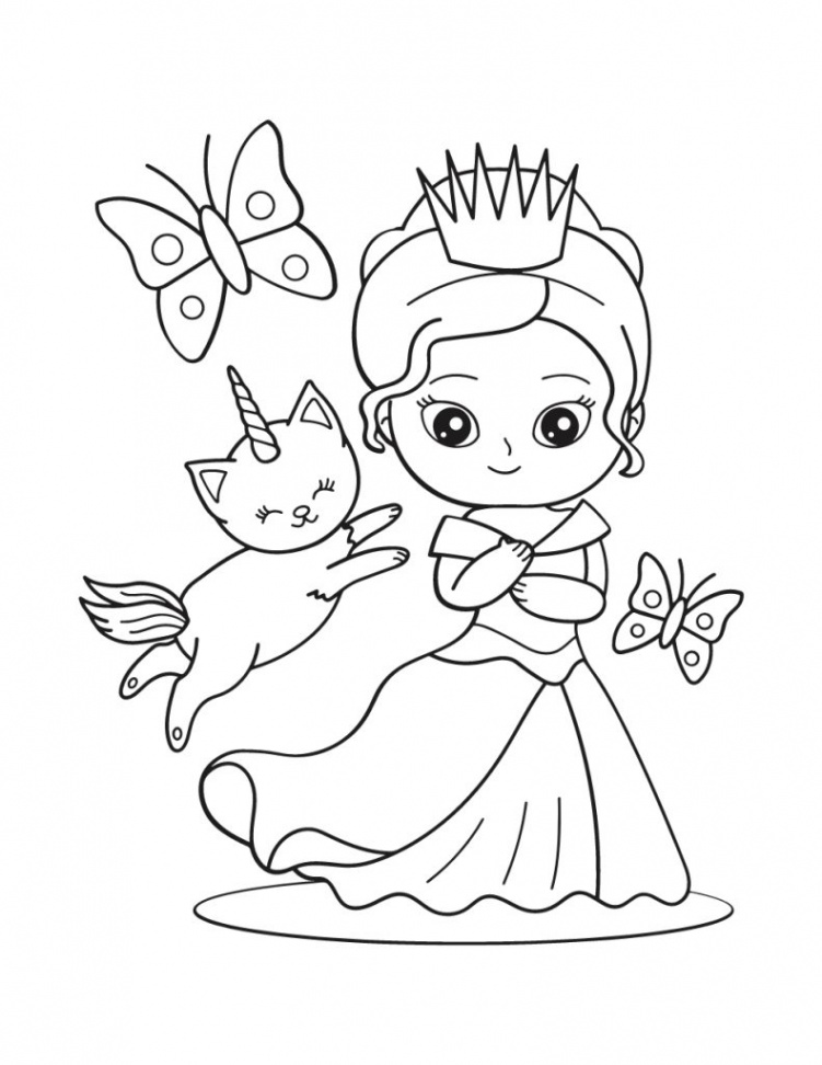 Princess Coloring Pages - Joyful Palette