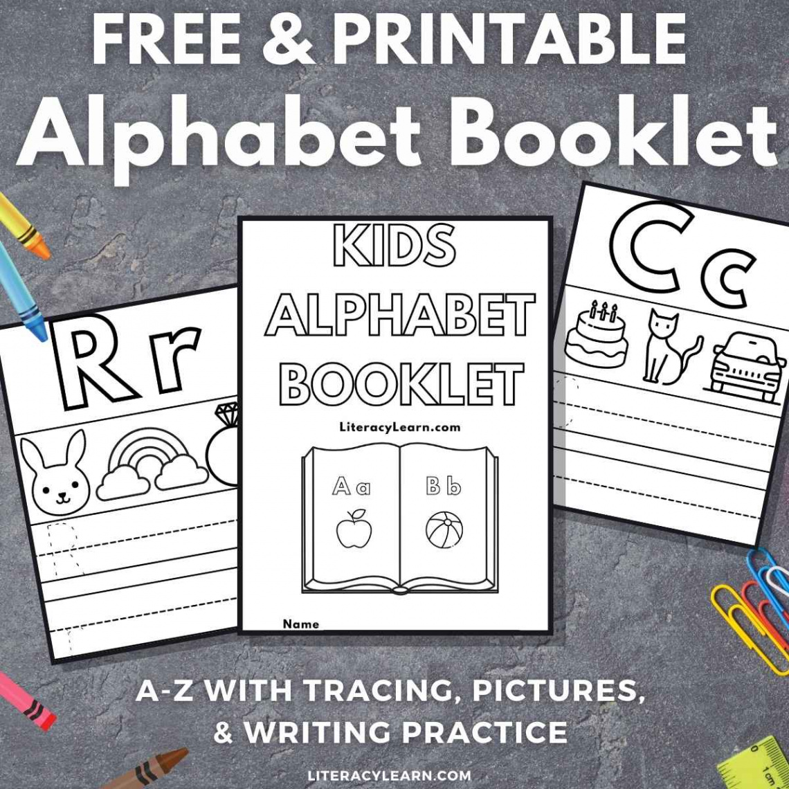 Printable Alphabet Book for Kids - Free Download! - Literacy Learn