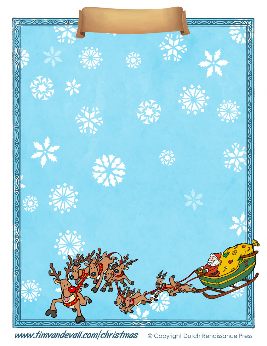 Printable Christmas Paper Templates – Tim