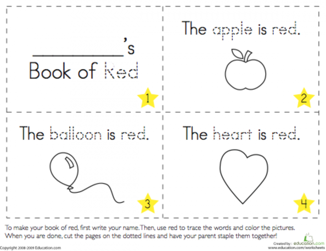 Printable Color Books for Preschoolers - Today