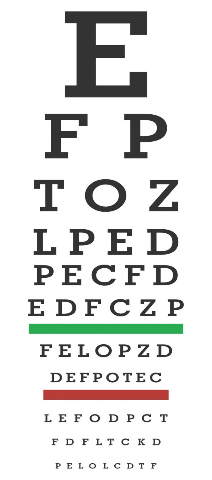 Printable Eye Chart  Eye chart printable, Eye chart, Eye test chart