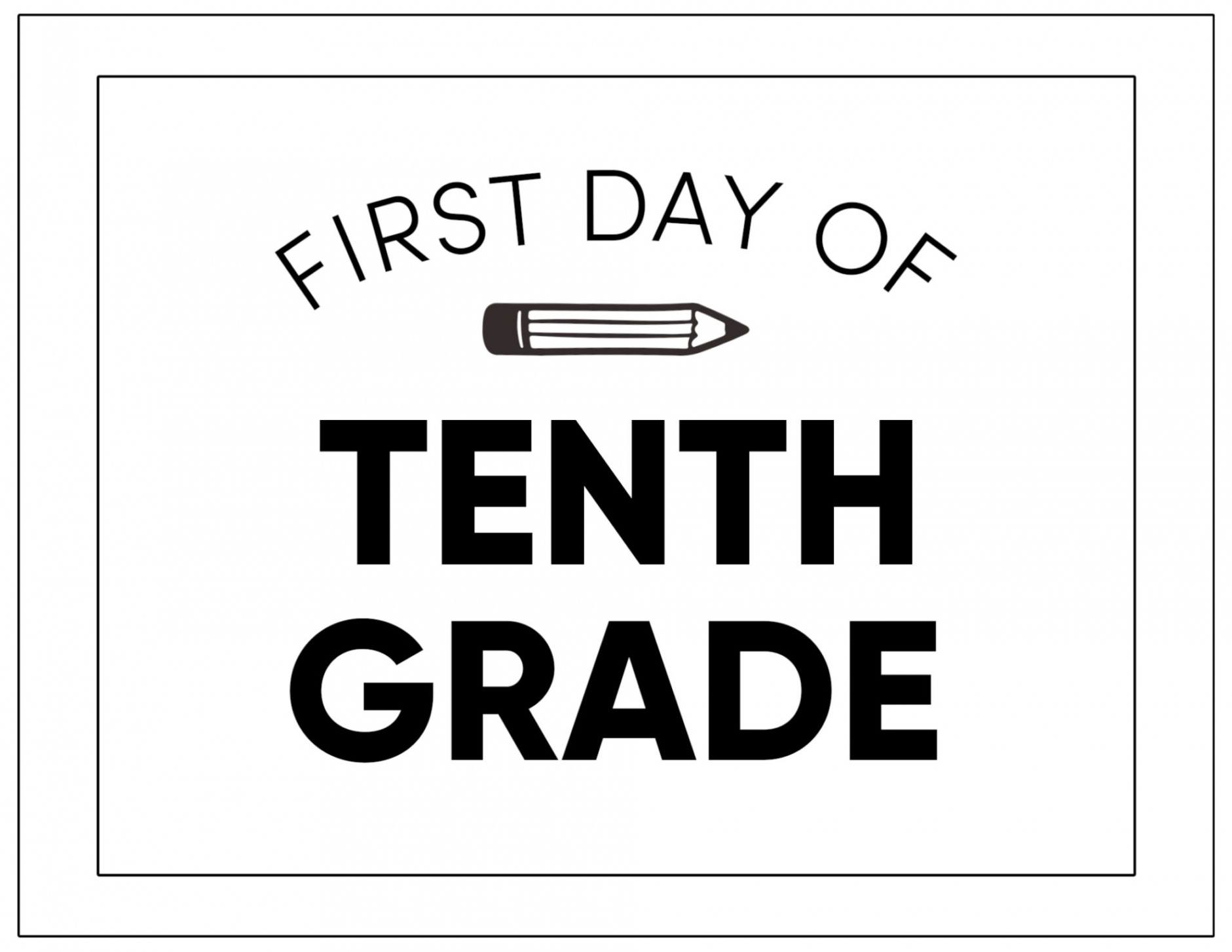 Printable First Day of School Signs - Paper Trail Design