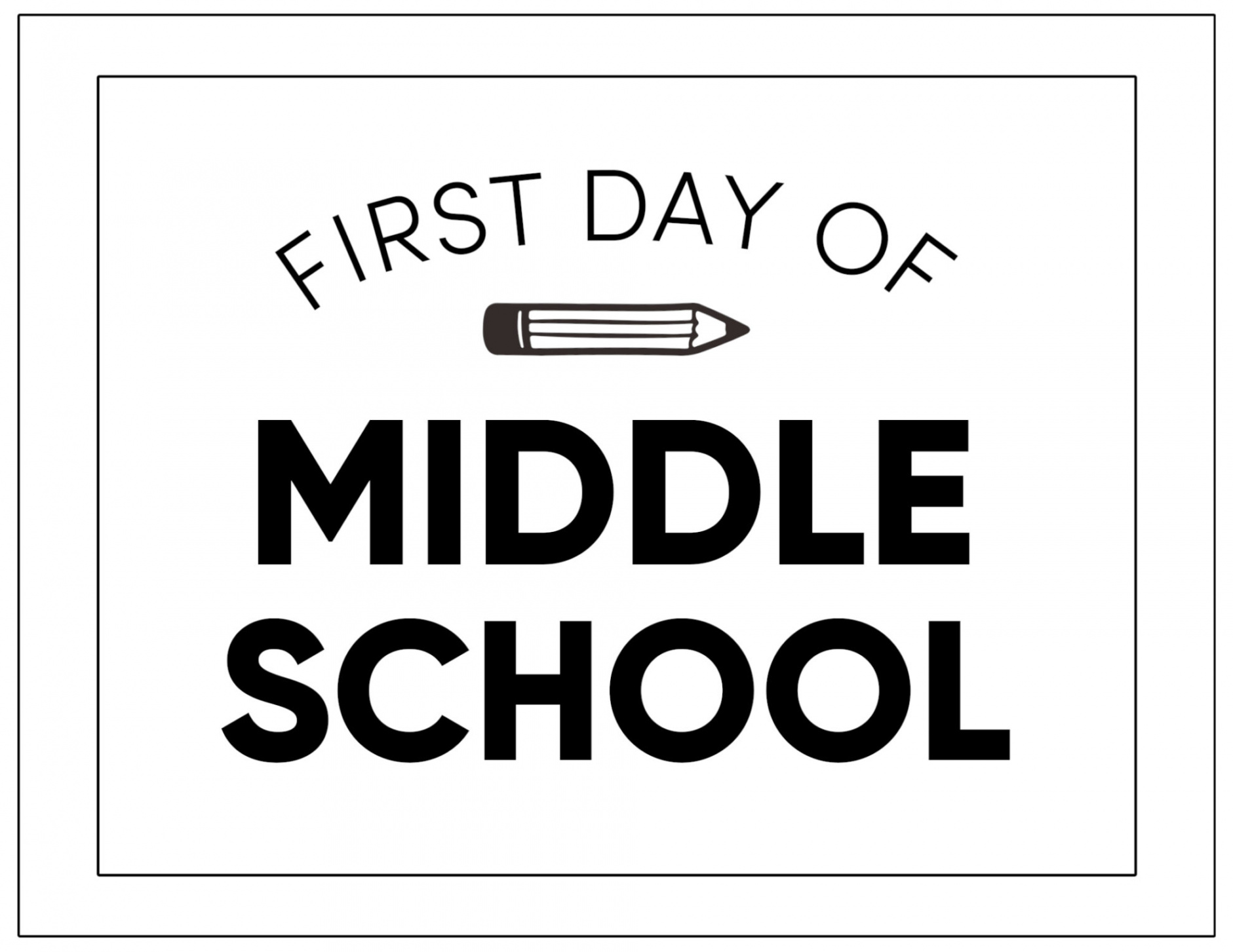 Printable First Day of School Signs - Paper Trail Design