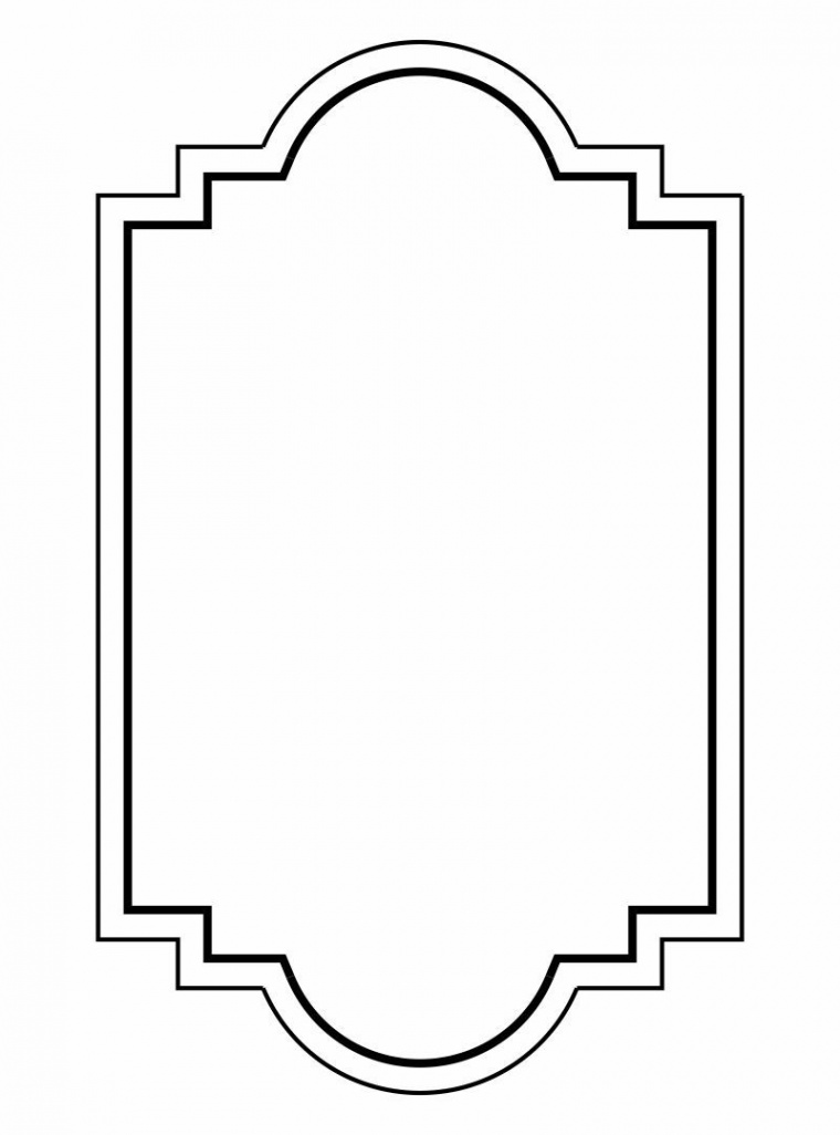 Printable Frame Templates  Picture frame template, Frame template