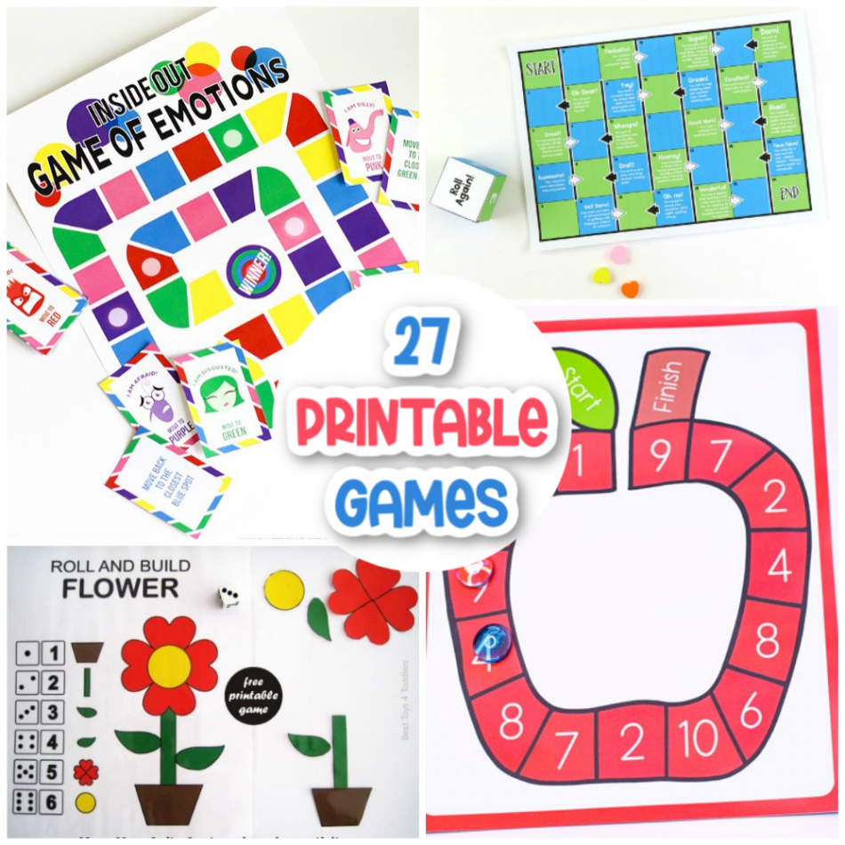 Printable Games for Kids - Messy Little Monster