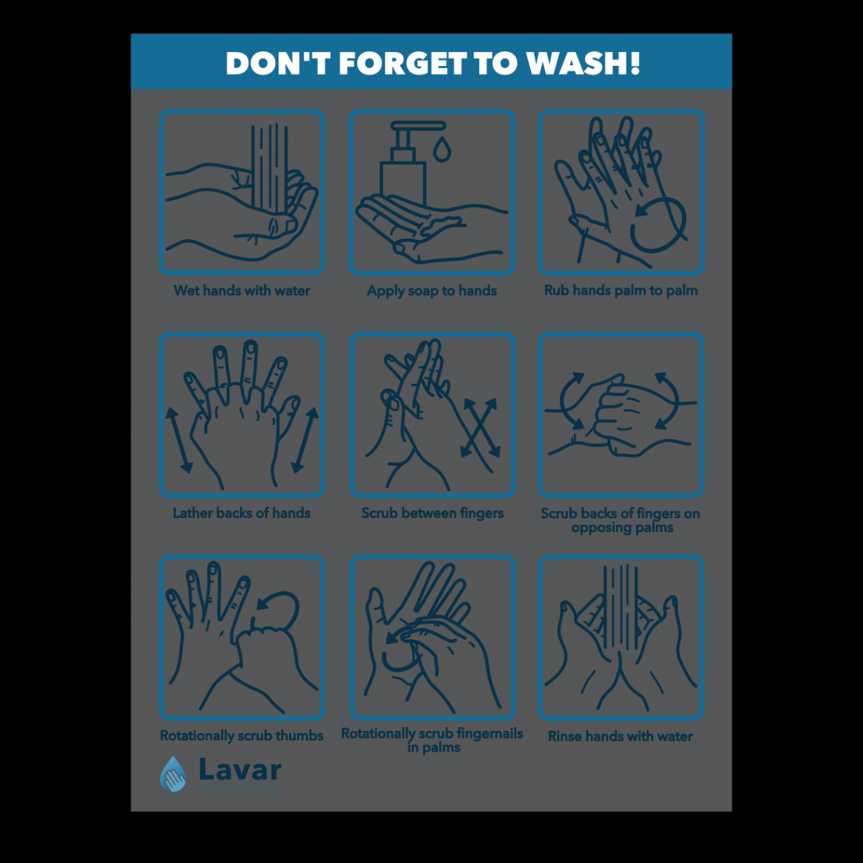 Printable Handwashing Poster  Lavar Technologies