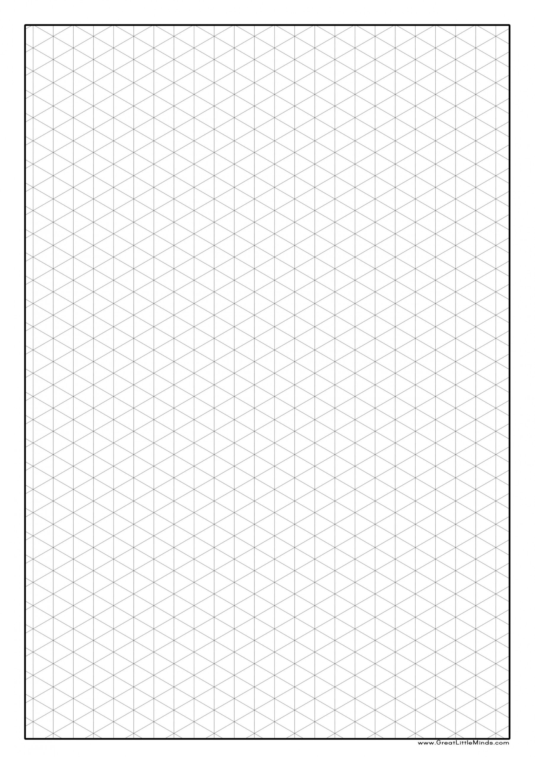 Printable Isometric Graph Paper  Isometric paper, Isometric graph