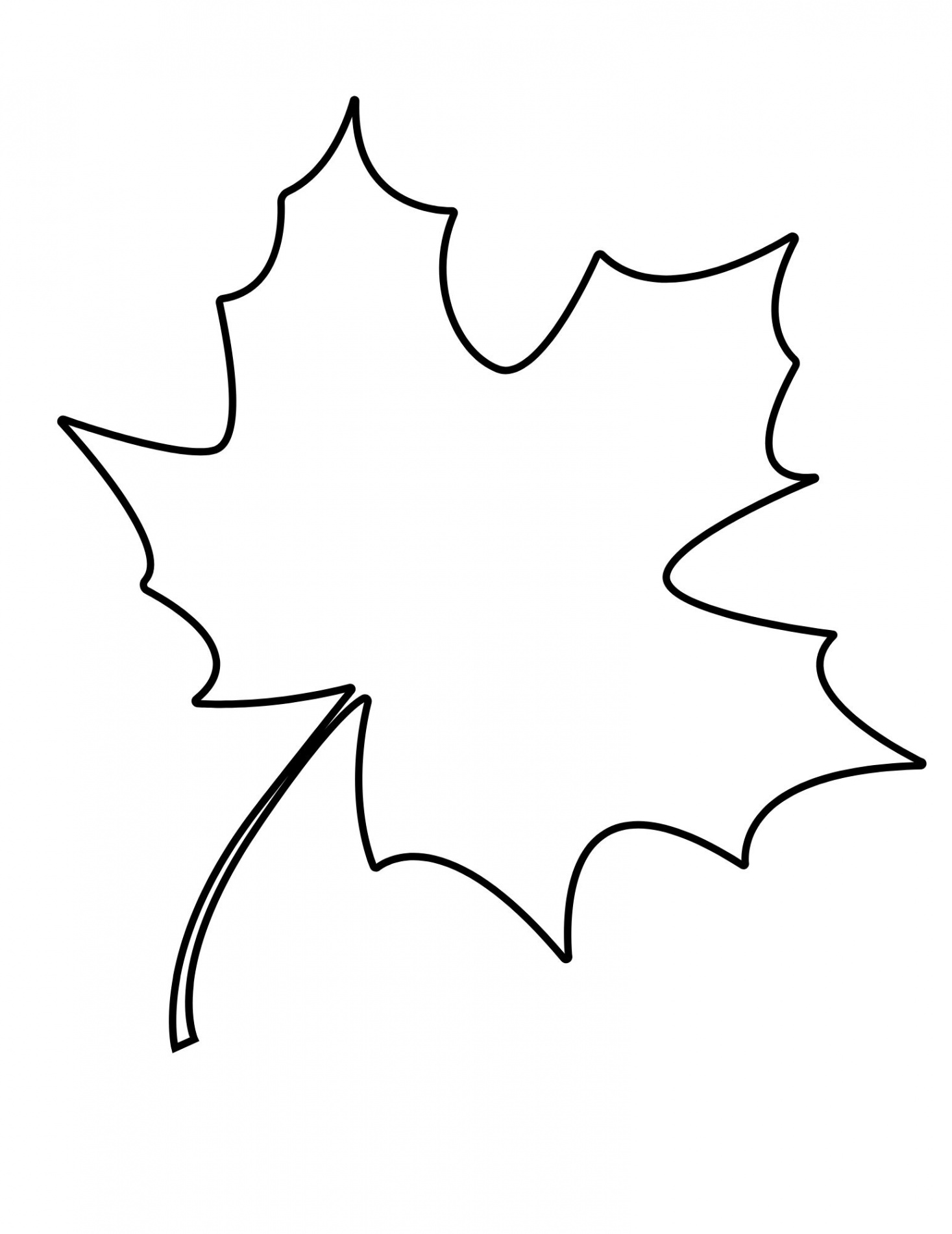 Printable Leaf Outline Templates - Crafty Morning