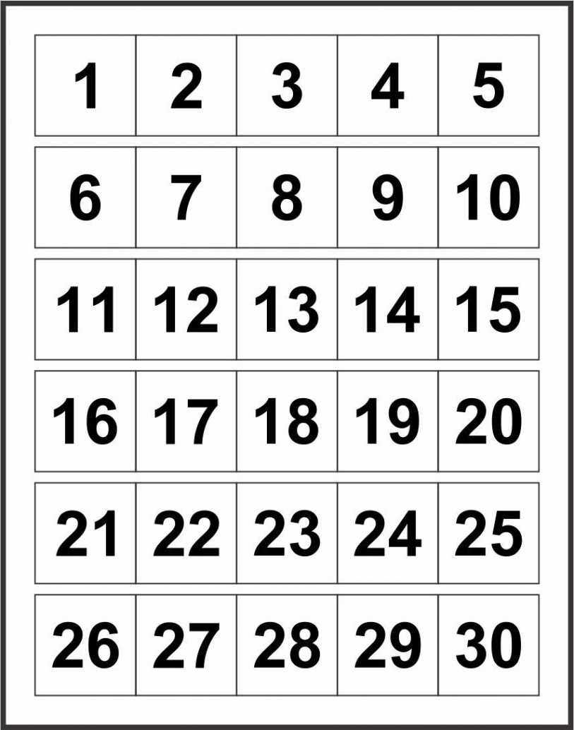 Printable Numbers -  Printable numbers, Free printable numbers