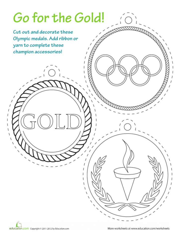 Printable Olympic Medals Printable  PDF