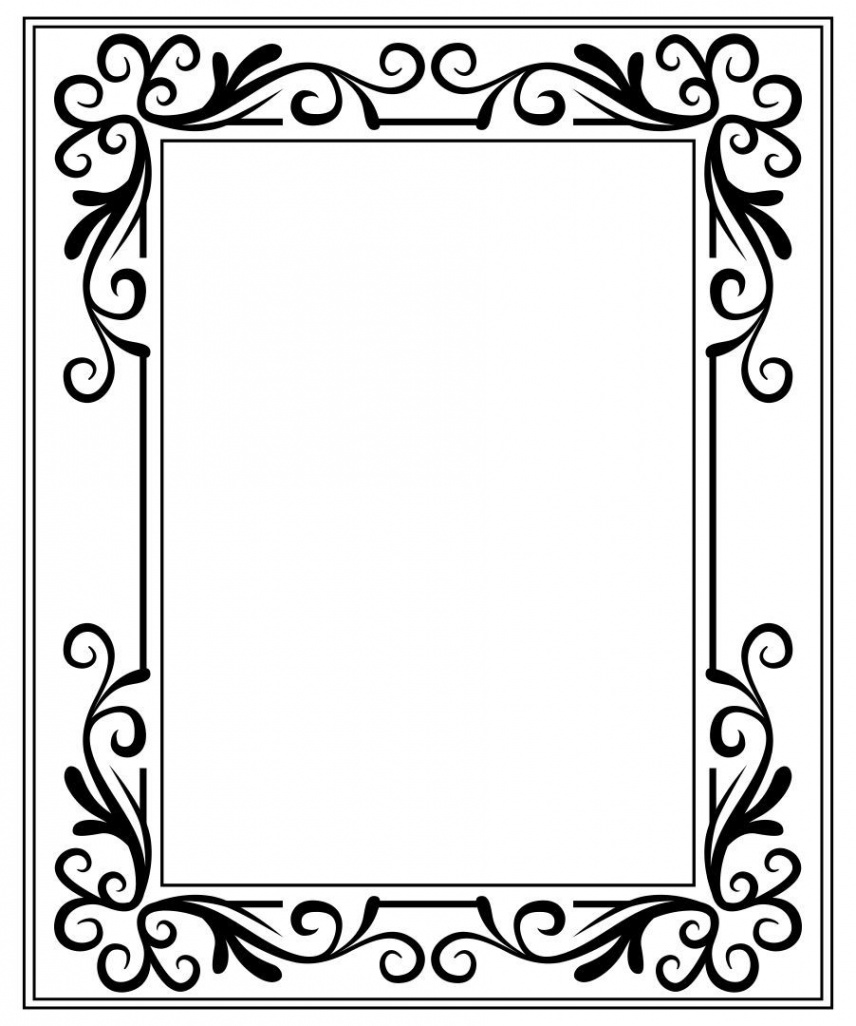 Printable Picture Frame Coloring Pages  Paper picture frames