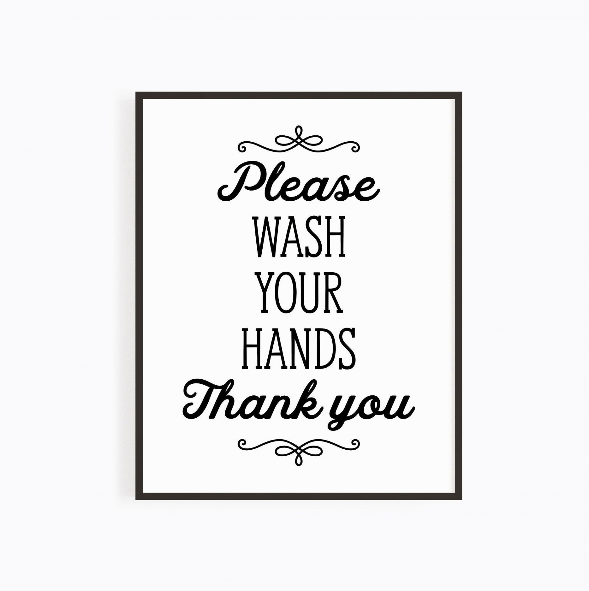 PRINTABLE Please Wash Your Hands Sign Office Sign Personal - Etsy