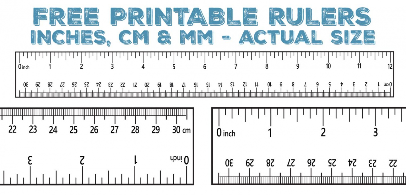 Printable Ruler - Free Accurate Ruler Inches, CM, MM - World of