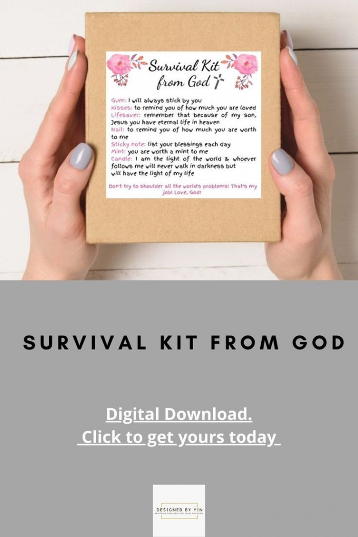 Printable Survival Kit From God God