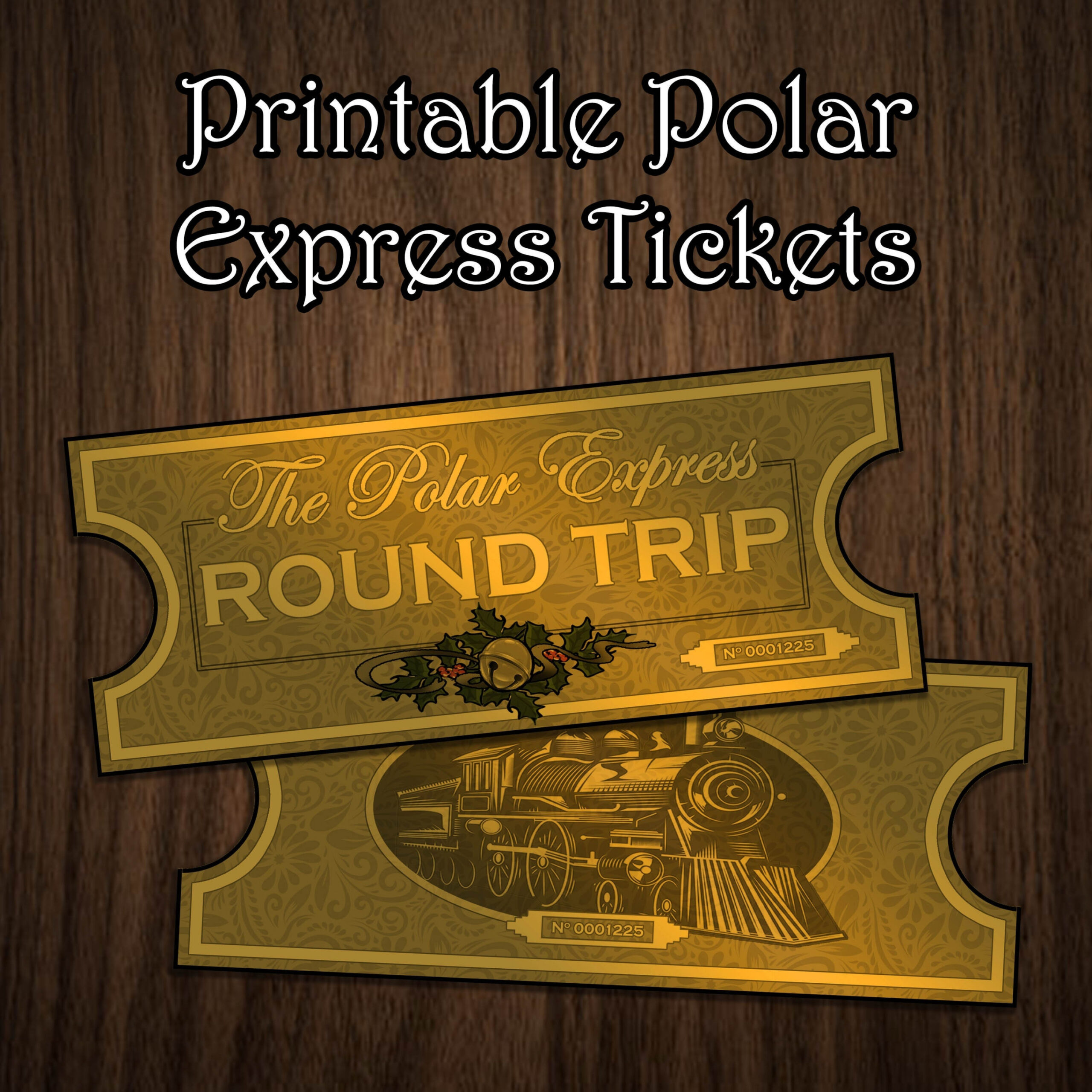 Printable the Polar Express Train Tickets Perfect for - Etsy