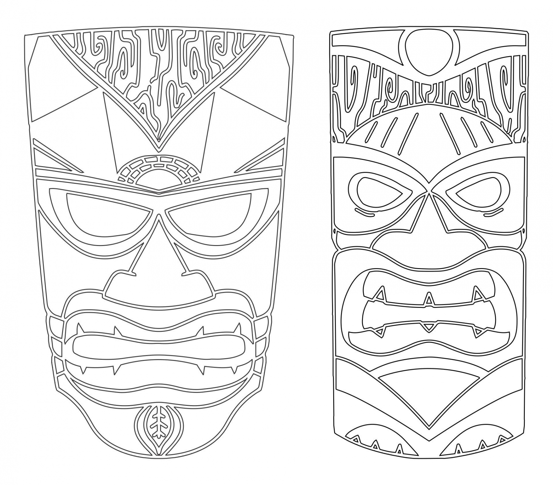 Printable Totem Pole Drawing Templates  Totem pole art, Totem