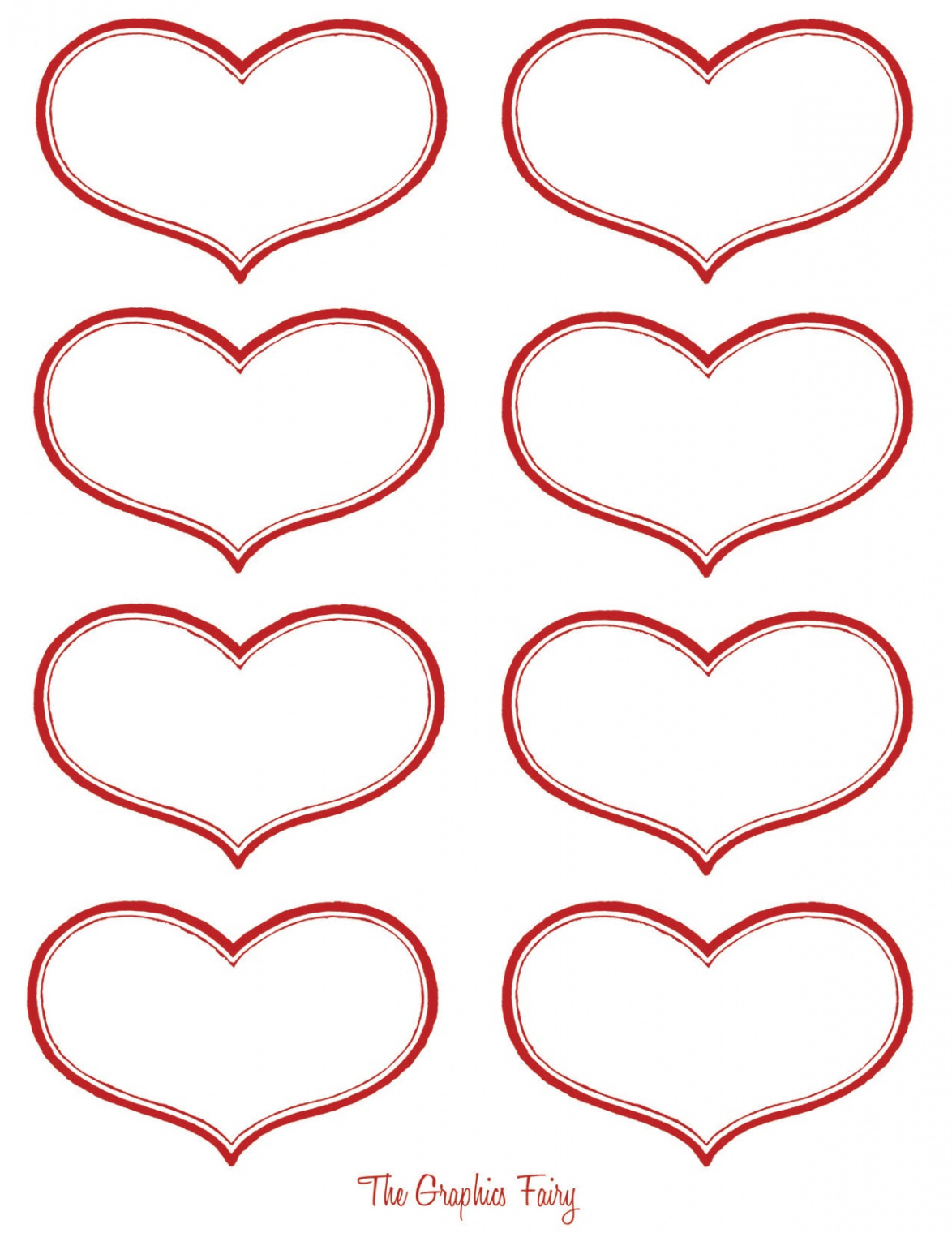 Printable Valentine Heart Images! - The Graphics Fairy