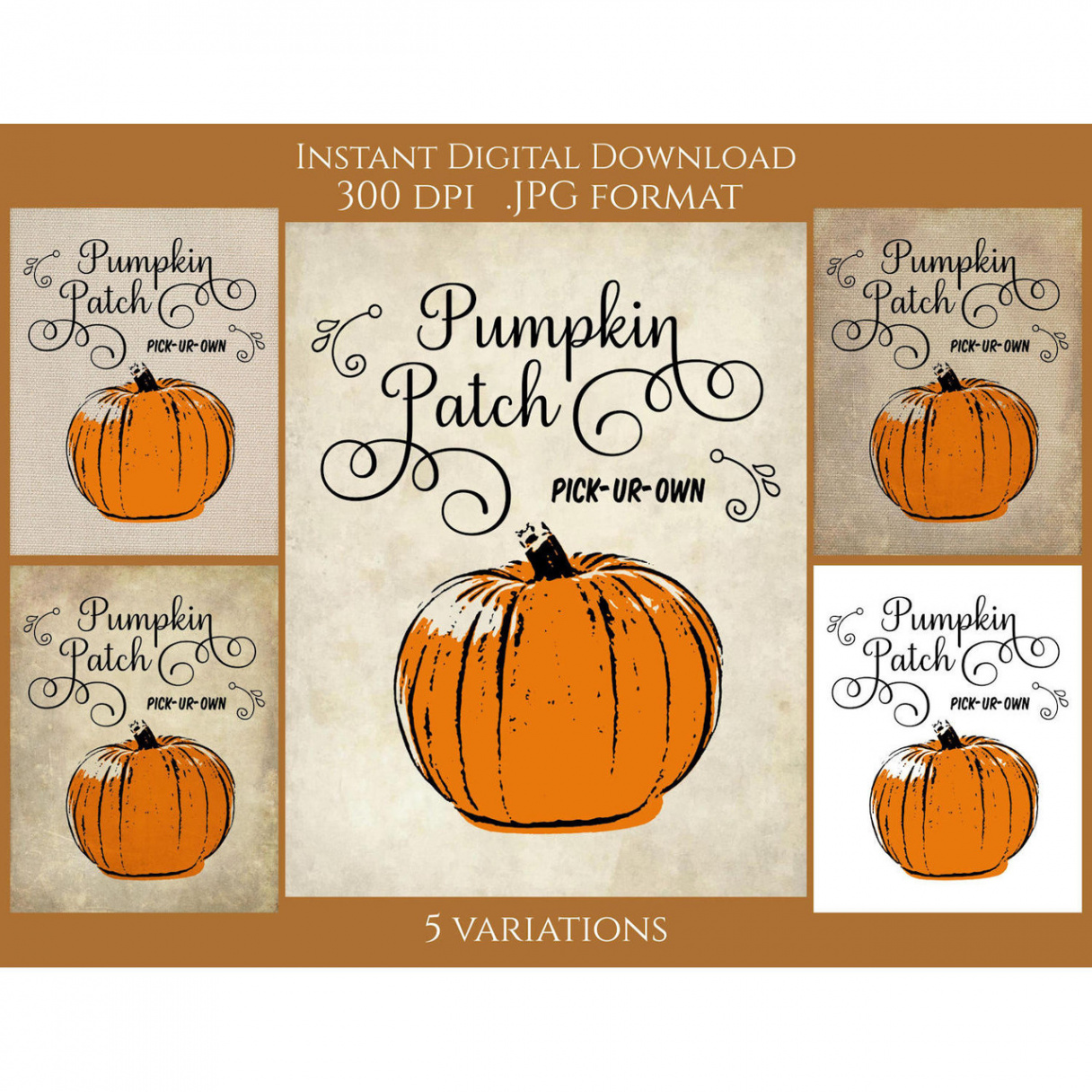 Pumpkin Patch Printable Sign  Clarion House Digital