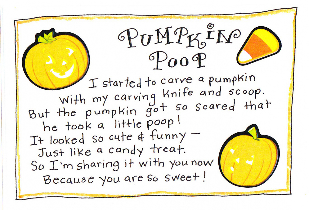 Pumpkin Poop - FREE Printable - Happy Home Fairy