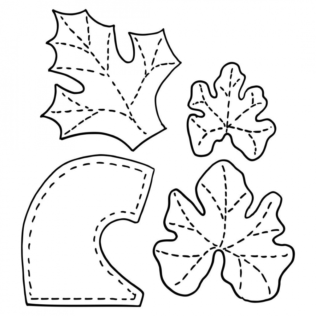 Pumpkin Stem and Leaf Pattern  Leaf template printable, Leaf