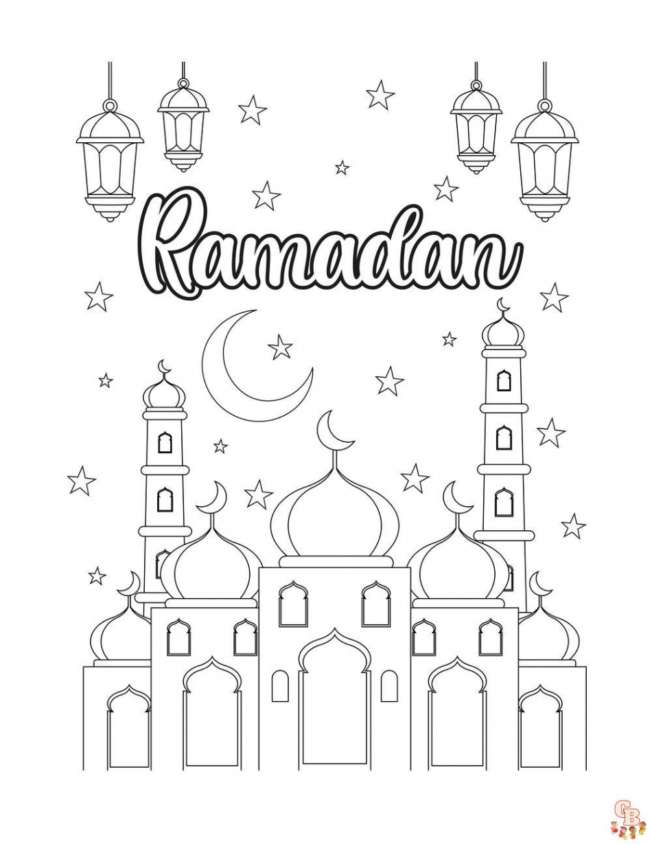 + Ramadan Coloring Pages - Printable Free Sheets for Kids