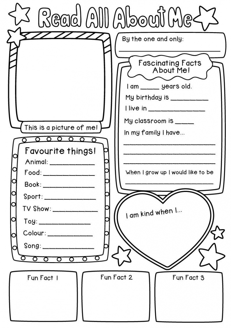 Read All About Me  Cool writing, Printable activities, Teaching ela