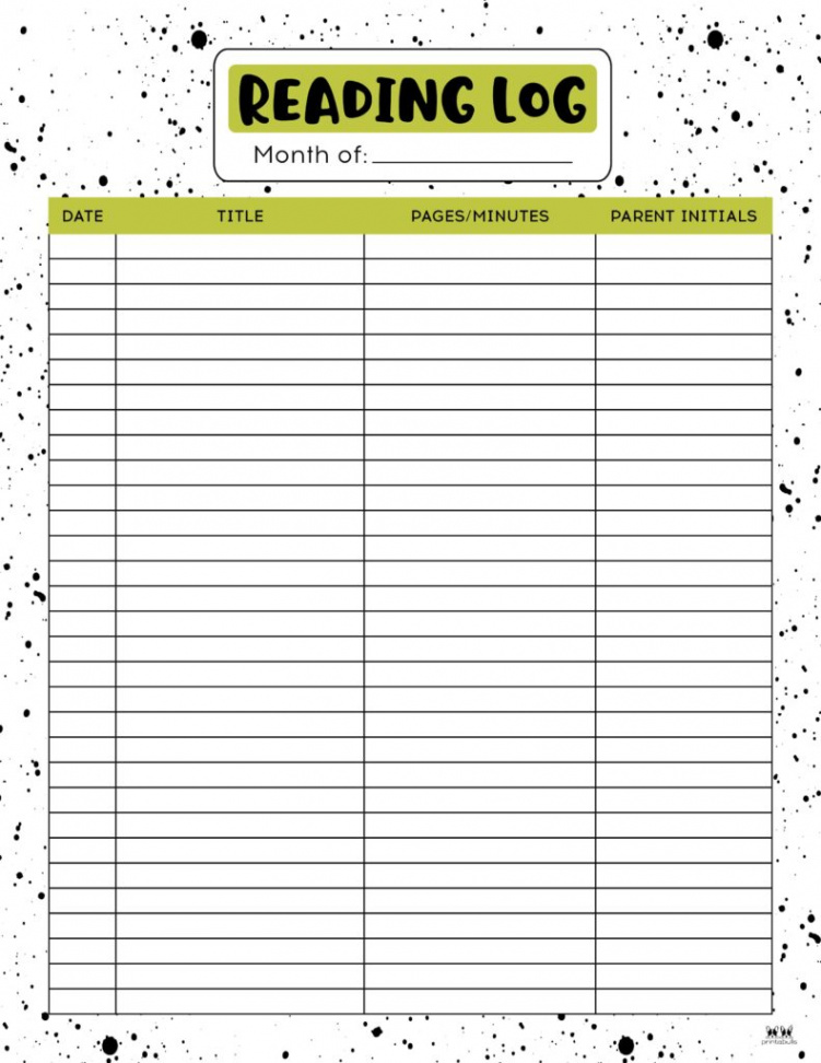 Reading Logs -  FREE Printables  Printabulls