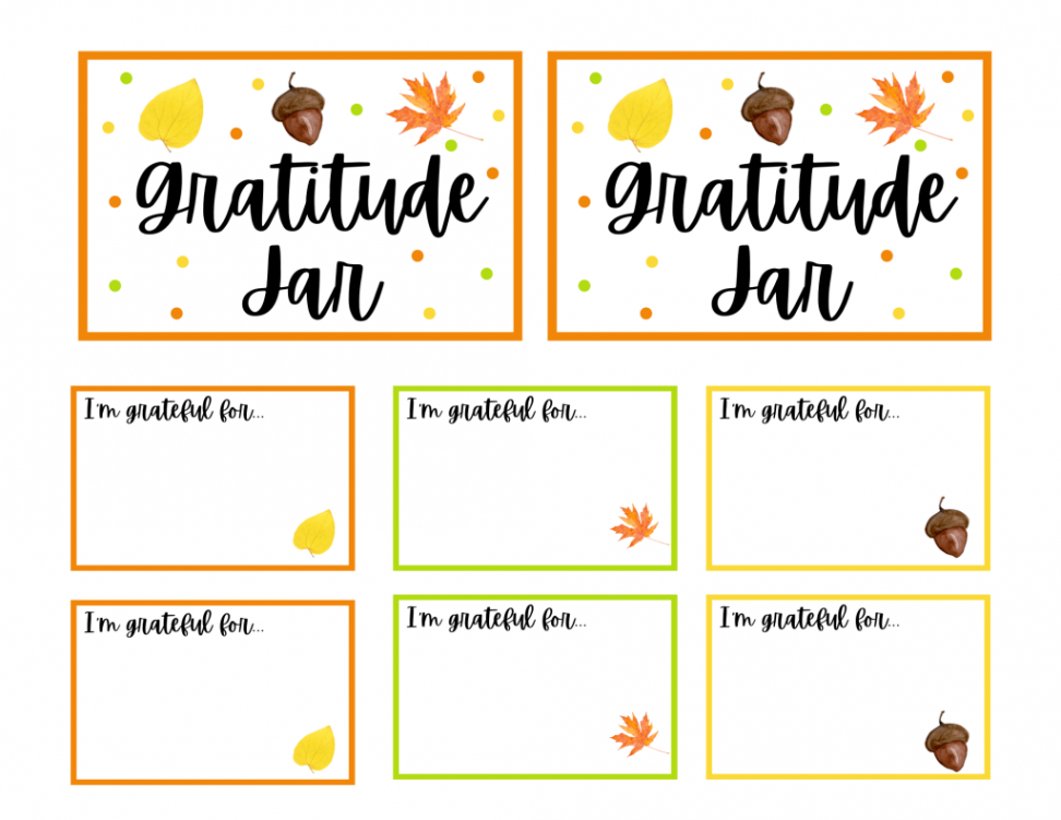 Really Easy Gratitude Jar Craft and FREE Downloadable Printable