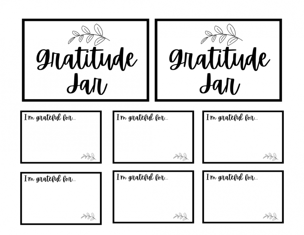 Really Easy Gratitude Jar Craft and FREE Downloadable Printable