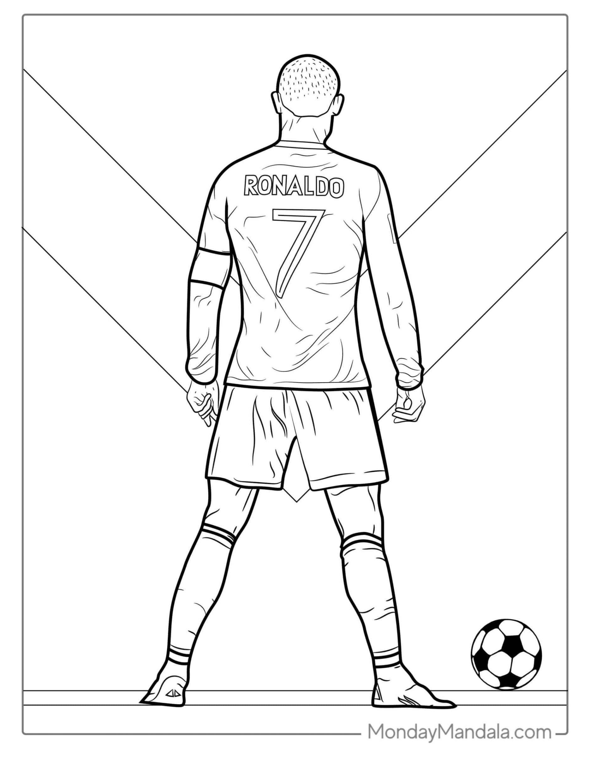 Ronaldo Coloring Pages (Free PDF Printables) in 23  Ronaldo