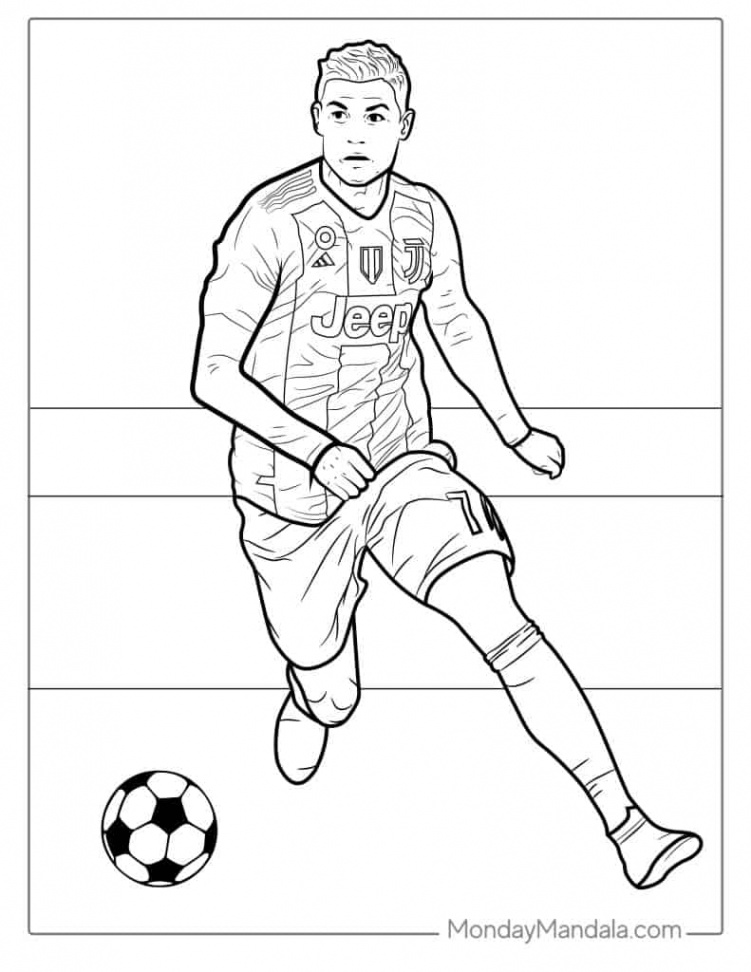 Ronaldo Coloring Pages (Free PDF Printables)