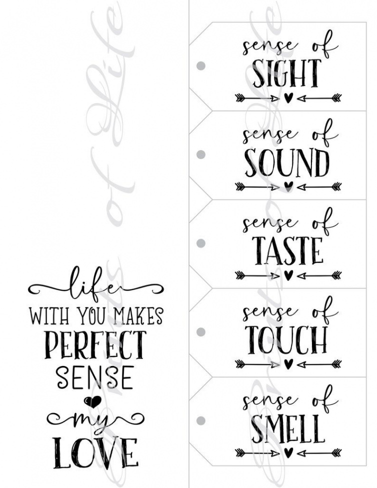 Senses Gift Tags & Card