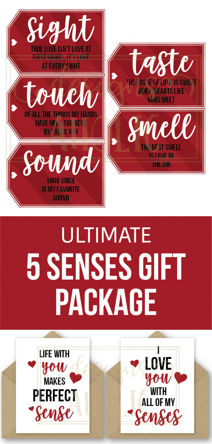 Senses Gift Tags Cards & Ideas Gift for Boyfriend Girlfriend