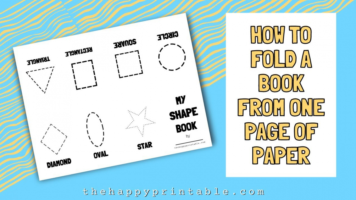 Shape Book- A Fold Up Book for Learning Shapes  The Happy Printable