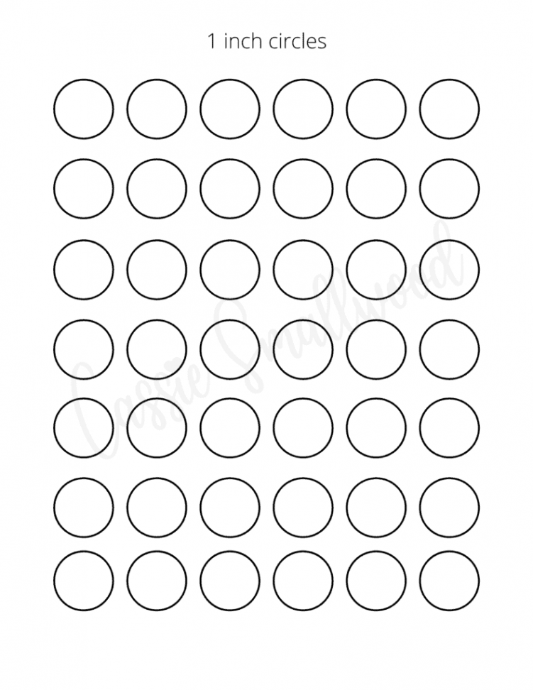 Sizes Of Printable Circle Templates - Cassie Smallwood