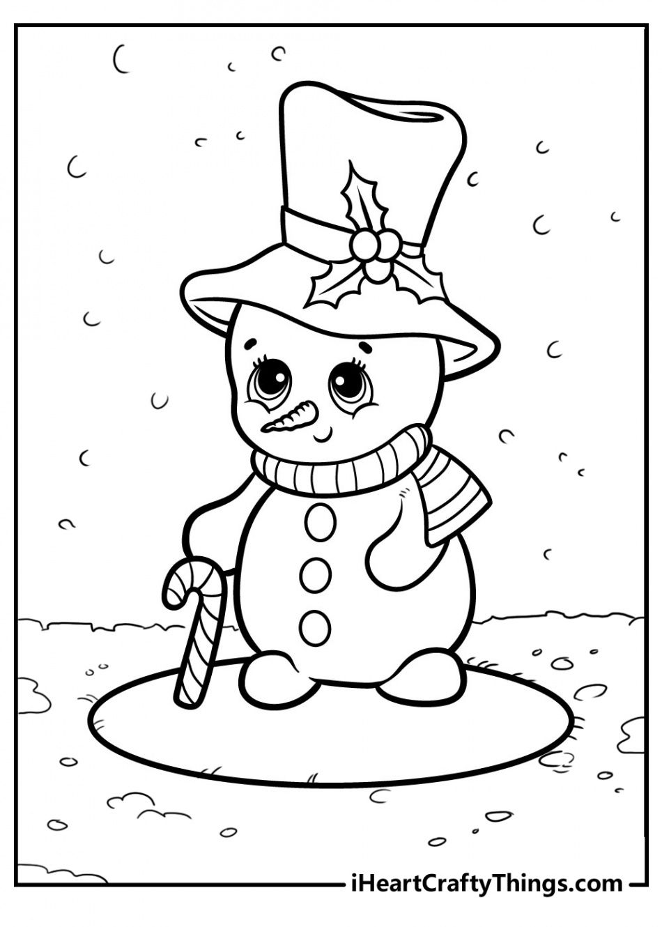 Snowman Coloring Pages (% Free Printables)