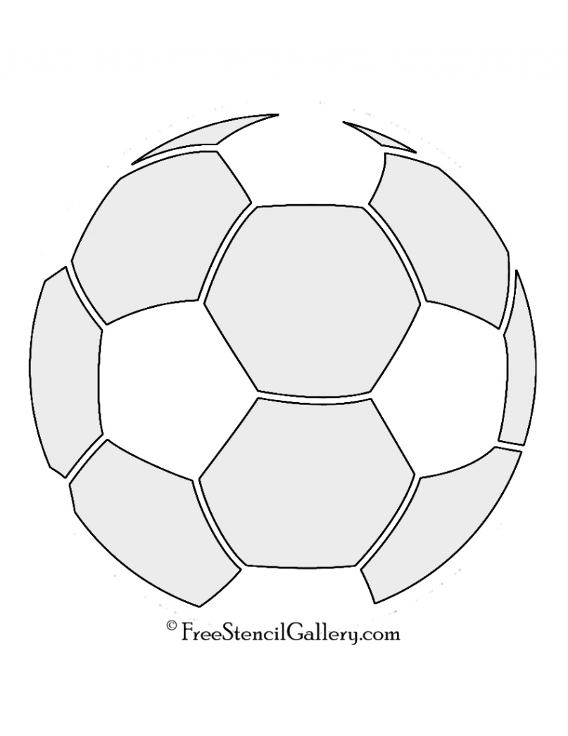 Soccer Ball Stencil  Free Stencil Gallery