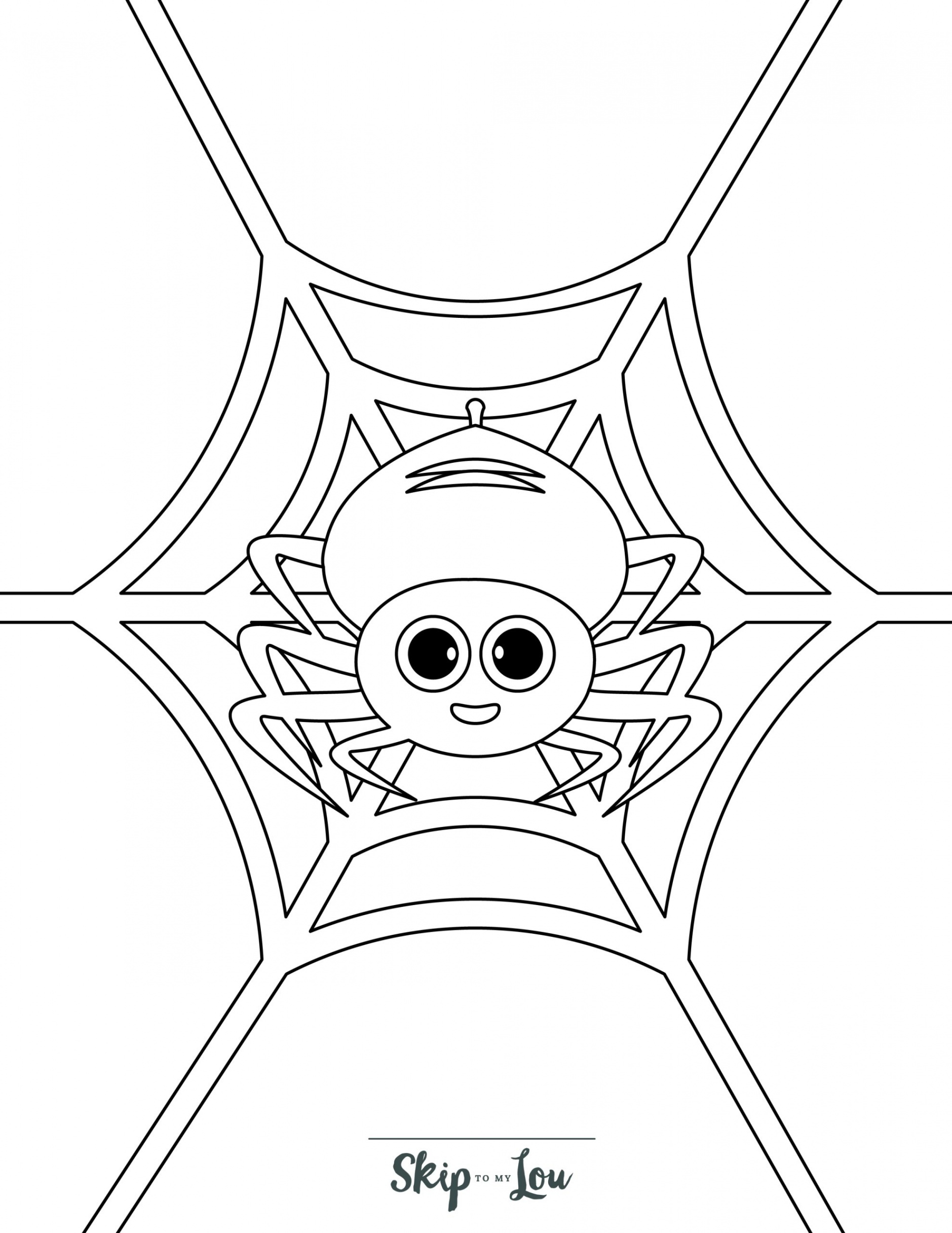 Spider Coloring Pages: Free Printable PDF Sheets  Skip To My Lou