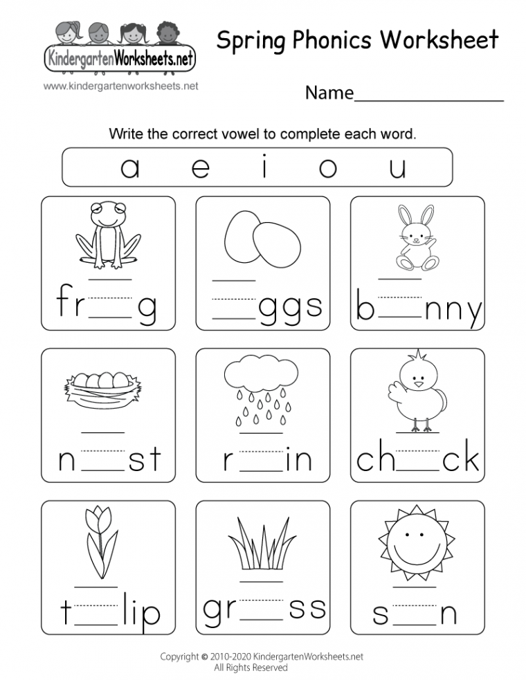 Spring Phonics Worksheet - Free Printable, Digital, & PDF